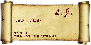 Lasz Jakab névjegykártya